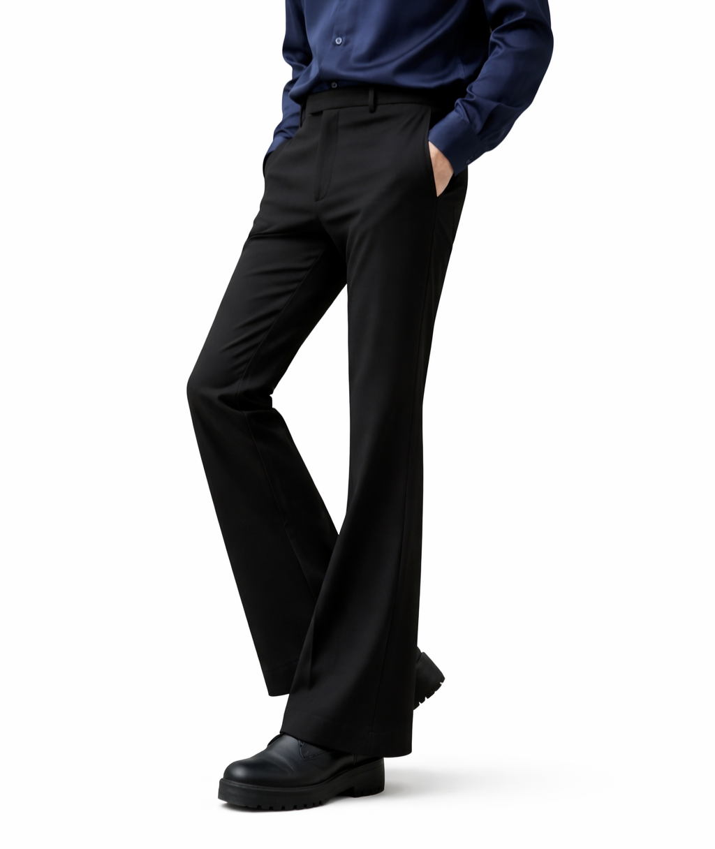 BLACK ARMANI BOOTCUT PANT