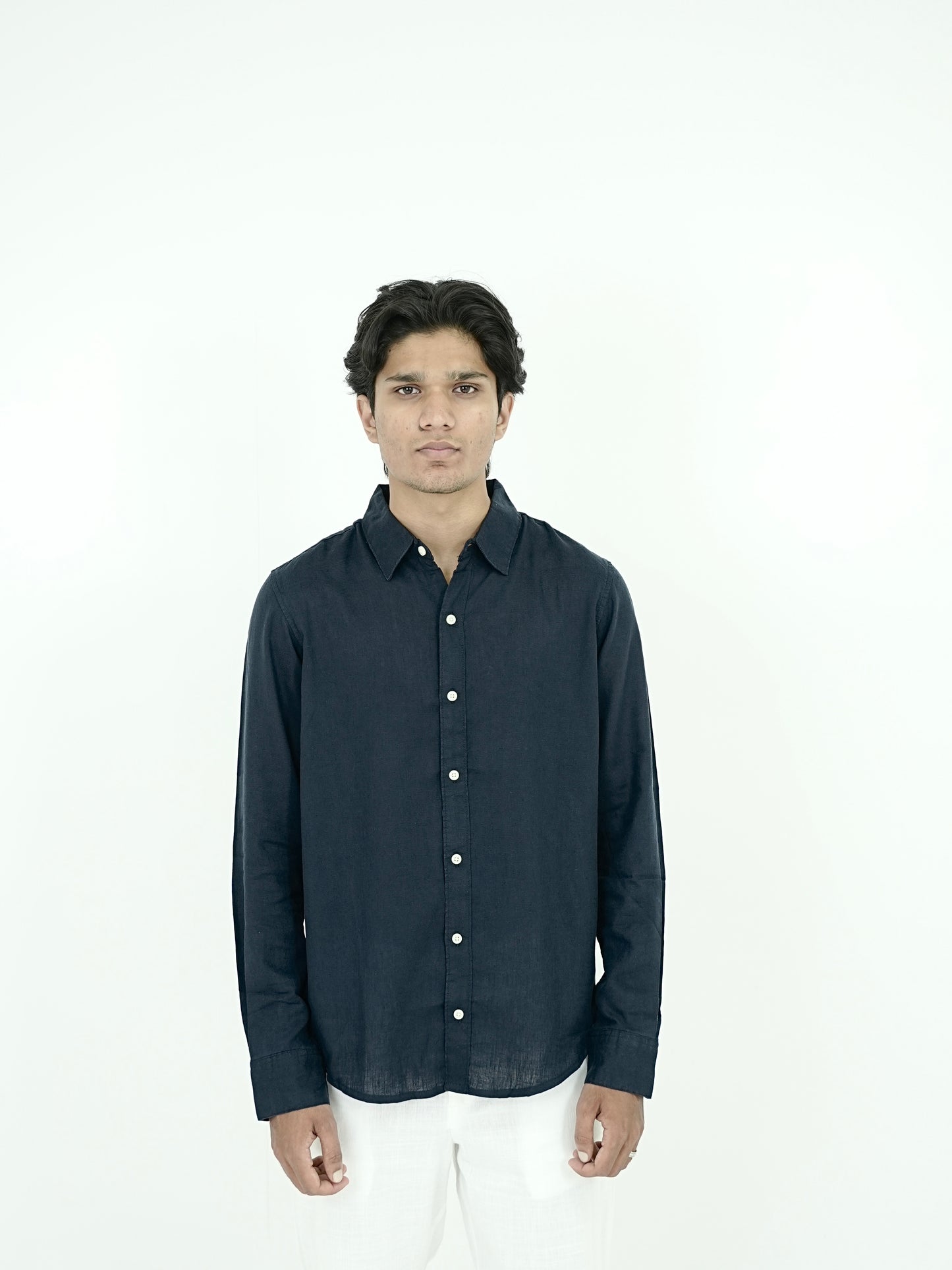 plain linen shirt