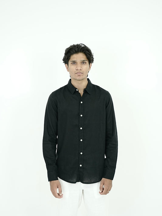 plain linen shirt