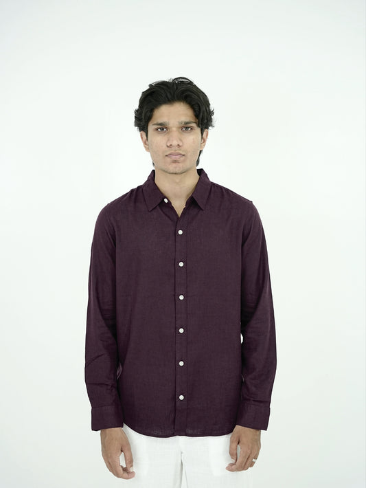 plain linen shirt