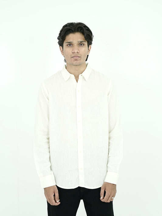 plain linen shirt