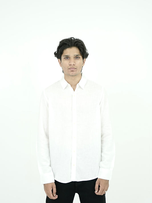 plain linen shirt