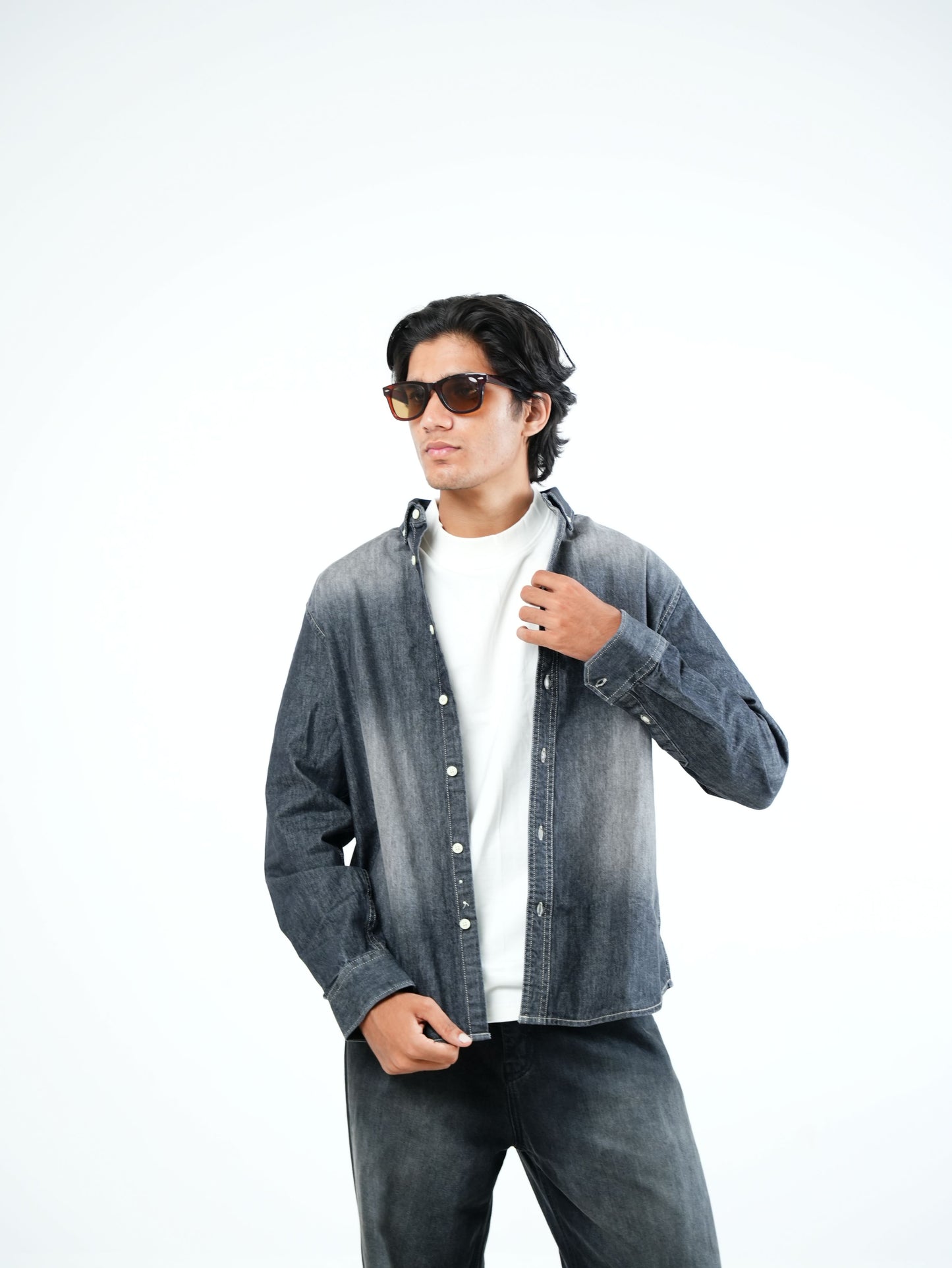 WASHED DENIM SHIRT