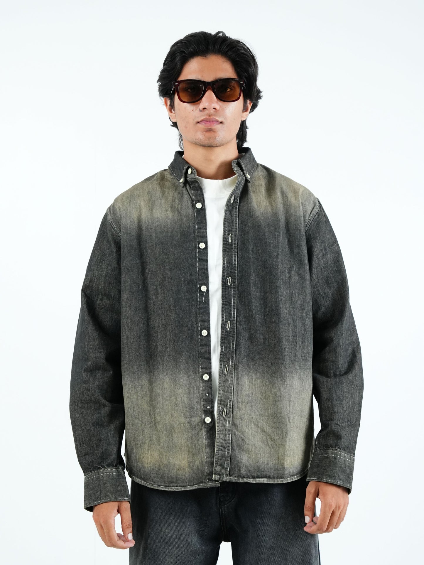 WASHED DENIM SHIRT