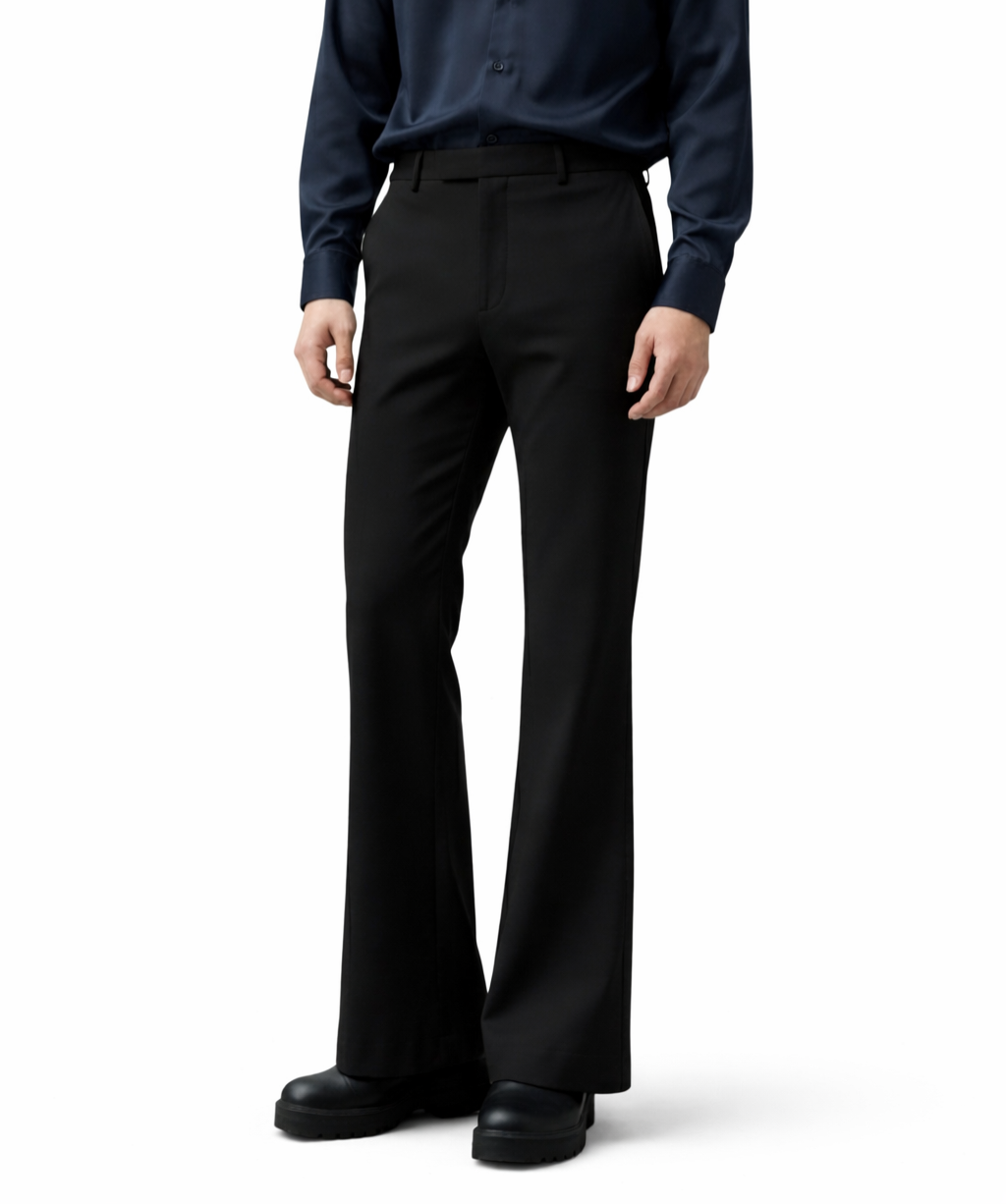 BLACK ARMANI BOOTCUT PANT