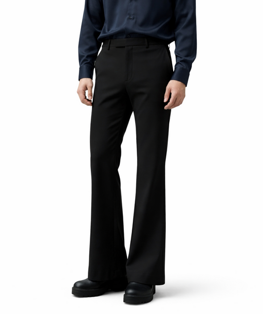 BLACK ARMANI BOOTCUT PANT