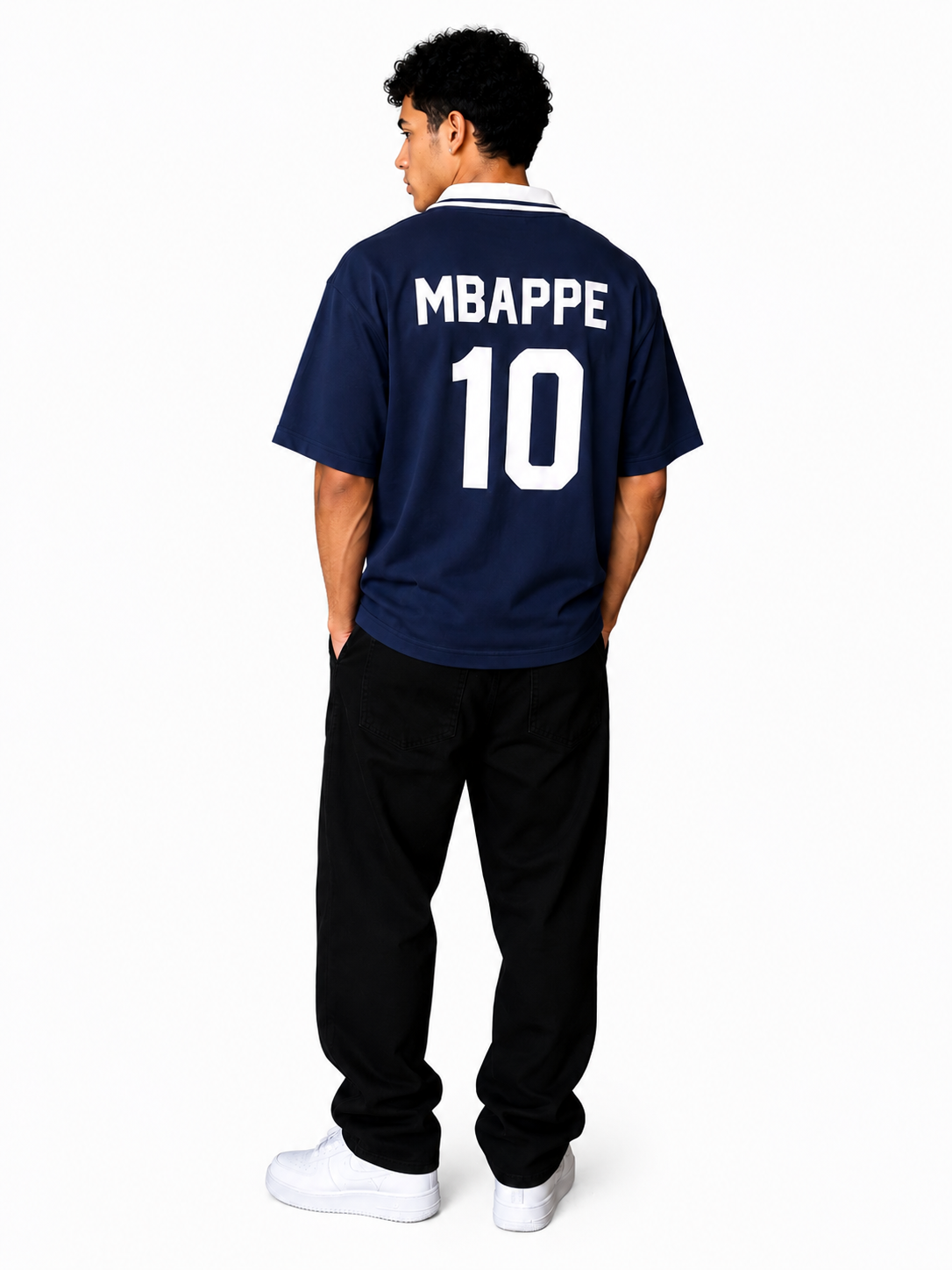 Retro Football Oversized Polo T-Shirt